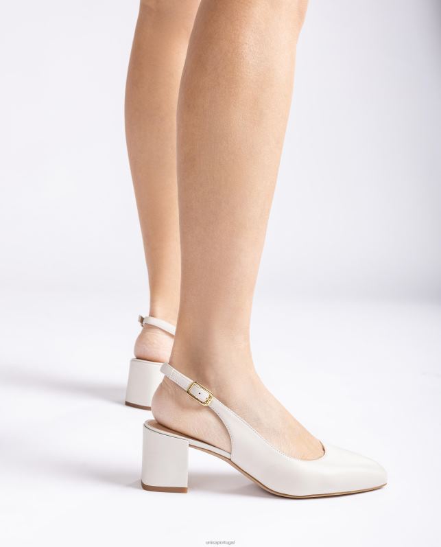 Unisa costas com salto largo mulheres 6V2Z6496 branco
