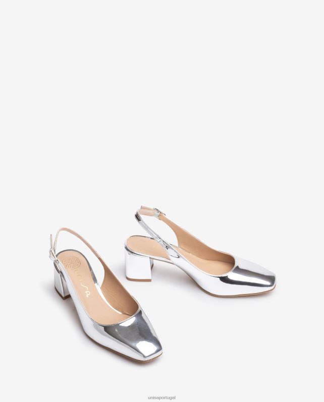 Unisa costas com salto largo mulheres 6V2Z6538 moda