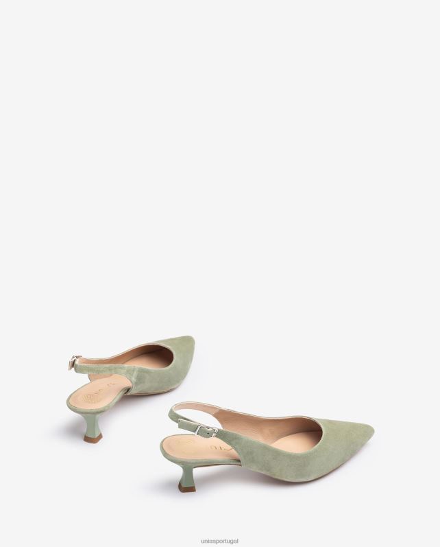 Unisa sapatilha bico fino mulheres 6V2Z6544 verde