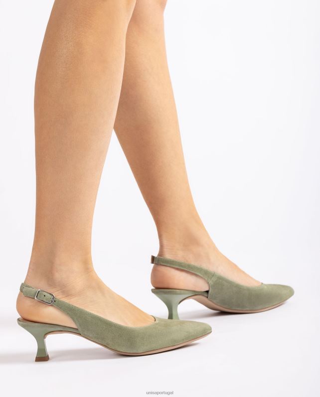 Unisa sapatilha bico fino mulheres 6V2Z6544 verde