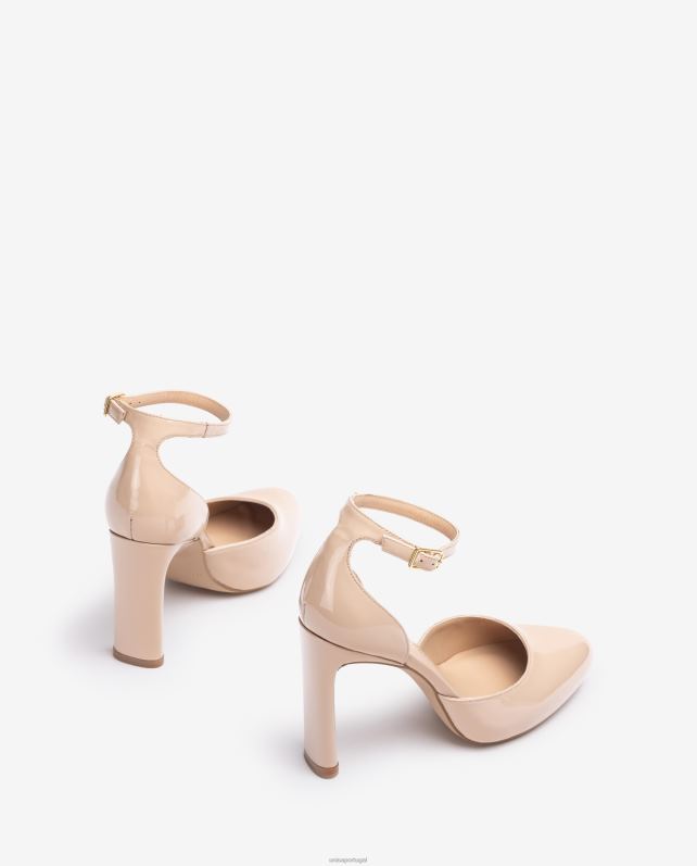 Unisa sapato salto alto d'orsay tira no tornozelo mulheres 6V2Z6521 gracioso