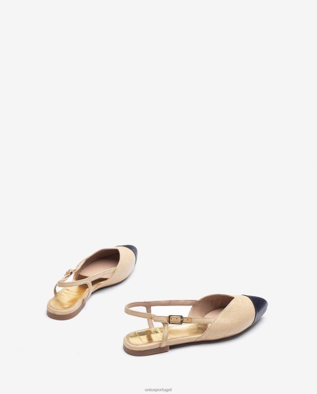 Unisa sapato slingback bicolor mulheres 6V2Z61321 gracioso