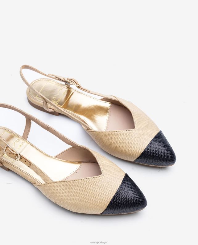 Unisa sapato slingback bicolor mulheres 6V2Z61321 gracioso