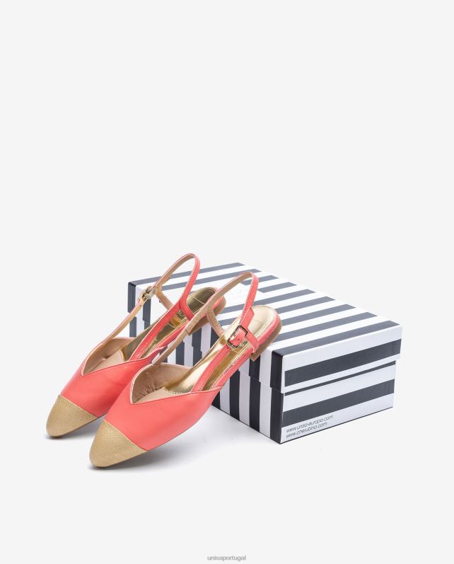 Unisa sapato slingback bicolor mulheres 6V2Z61327 gracioso