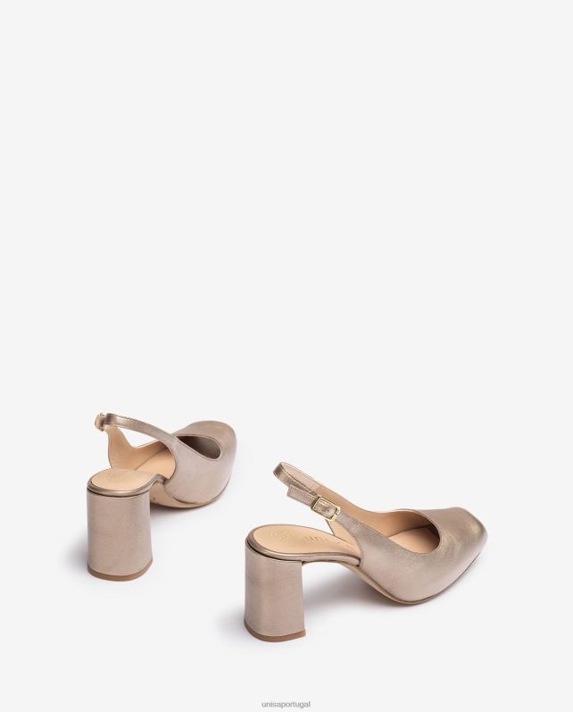 Unisa sling peep toe quadrado para trás mulheres 6V2Z6528 gracioso