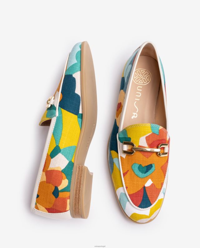 Unisa mocassim com guarnição mulheres 6V2Z6605 moda