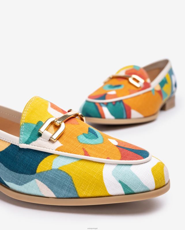 Unisa mocassim com guarnição mulheres 6V2Z6605 moda