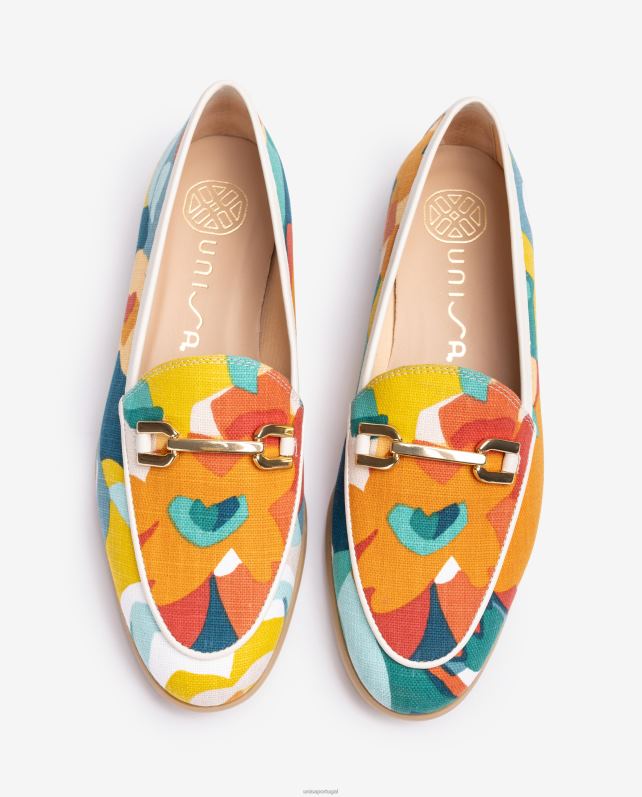 Unisa mocassim com guarnição mulheres 6V2Z6605 moda