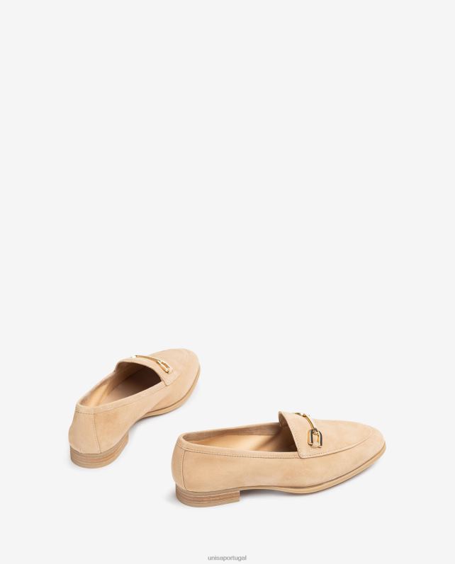 Unisa mocassim com guarnição mulheres 6V2Z6625 bege