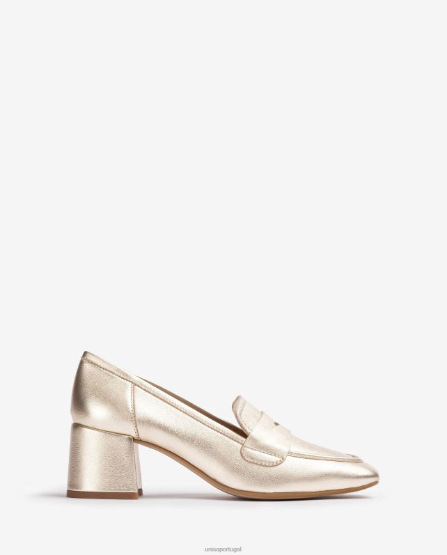 Unisa mocassim com salto mulheres 6V2Z6609 moda