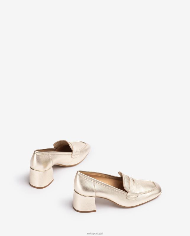 Unisa mocassim com salto mulheres 6V2Z6609 moda