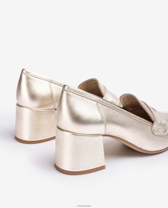 Unisa mocassim com salto mulheres 6V2Z6609 moda