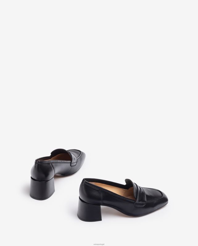 Unisa mocassim com salto mulheres 6V2Z6610 preto
