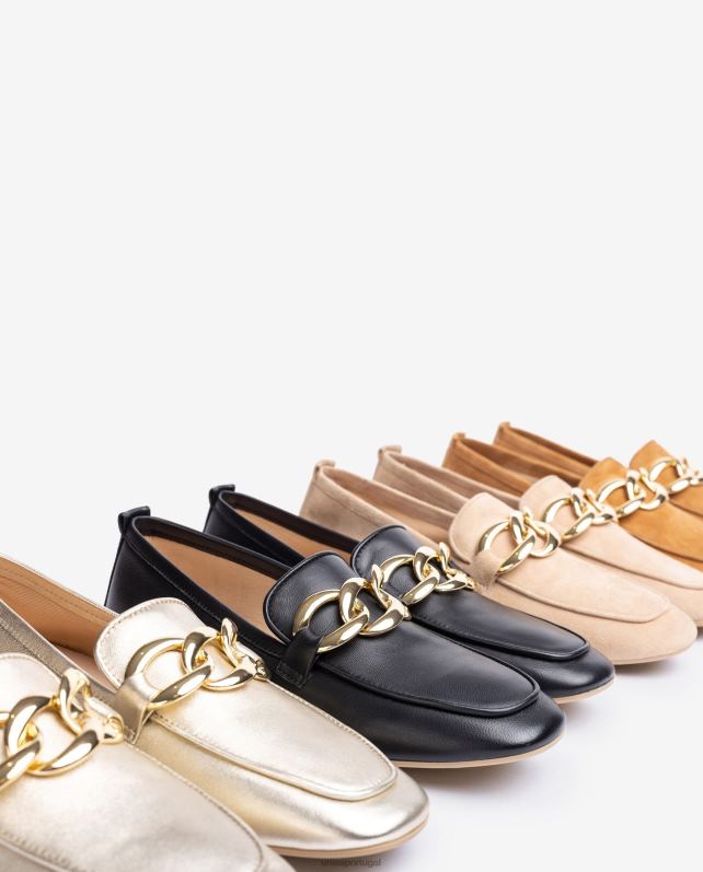 Unisa mocassim com uma corrente mulheres 6V2Z6601 moda