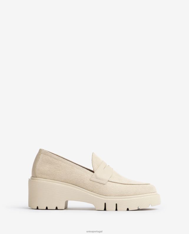 Unisa mocassim ecolino mulheres 6V2Z61262 branco