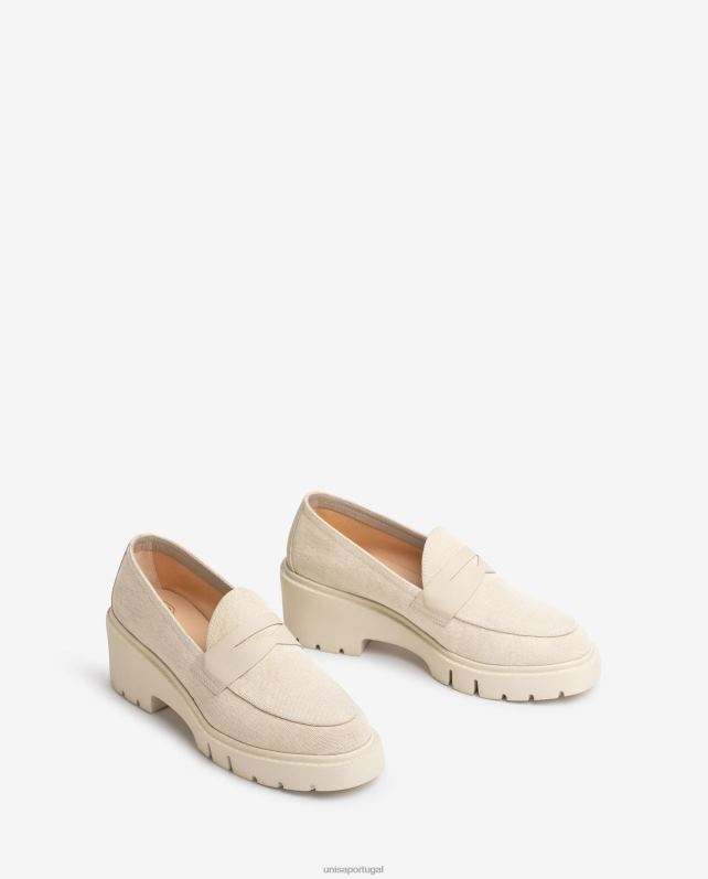 Unisa mocassim ecolino mulheres 6V2Z61262 branco