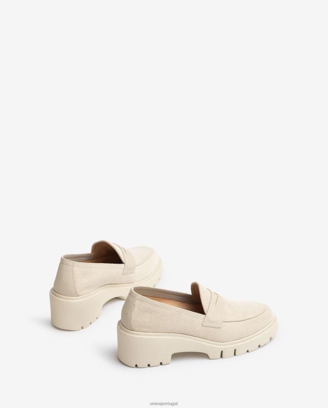 Unisa mocassim ecolino mulheres 6V2Z61262 branco