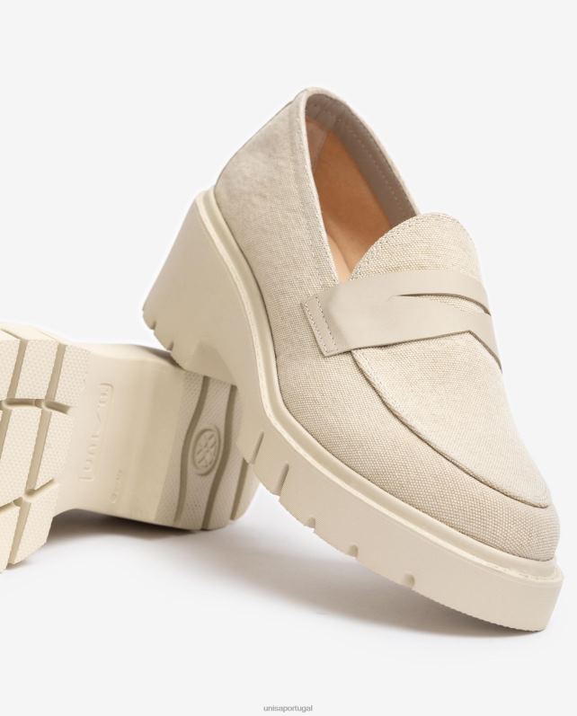Unisa mocassim ecolino mulheres 6V2Z61262 branco