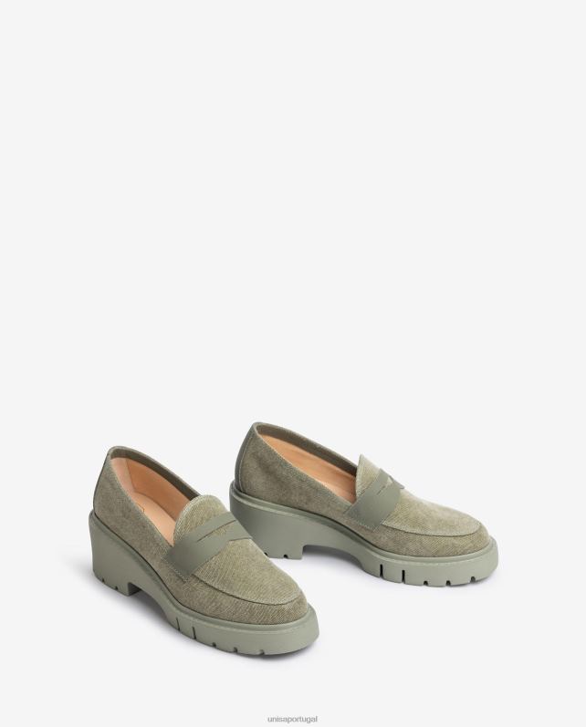 Unisa mocassim ecolino mulheres 6V2Z61263 verde