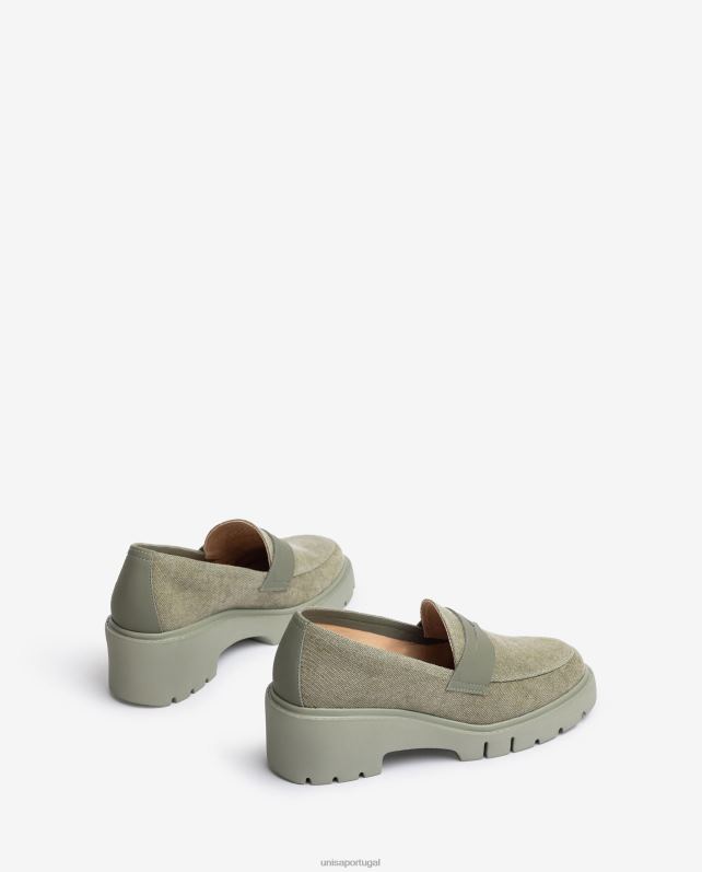 Unisa mocassim ecolino mulheres 6V2Z61263 verde
