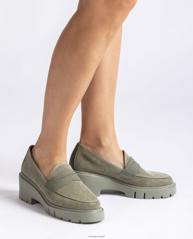 Unisa mocassim ecolino mulheres 6V2Z61263 verde