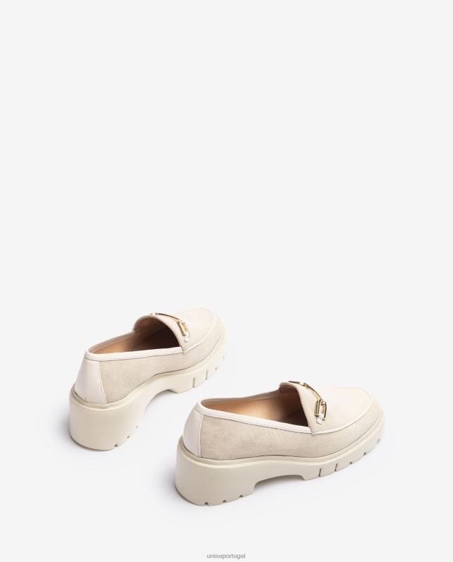 Unisa mocassim ecolino mulheres 6V2Z6613 branco