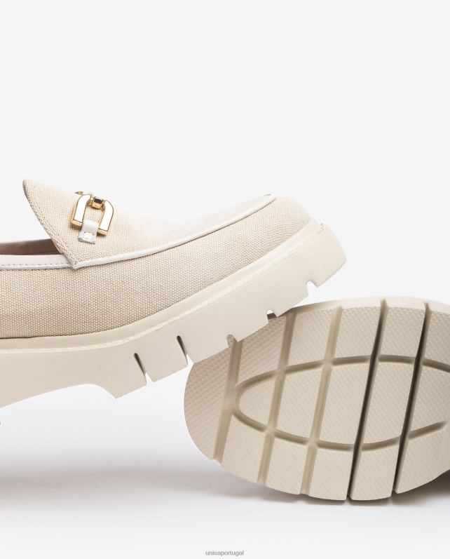 Unisa mocassim ecolino mulheres 6V2Z6613 branco