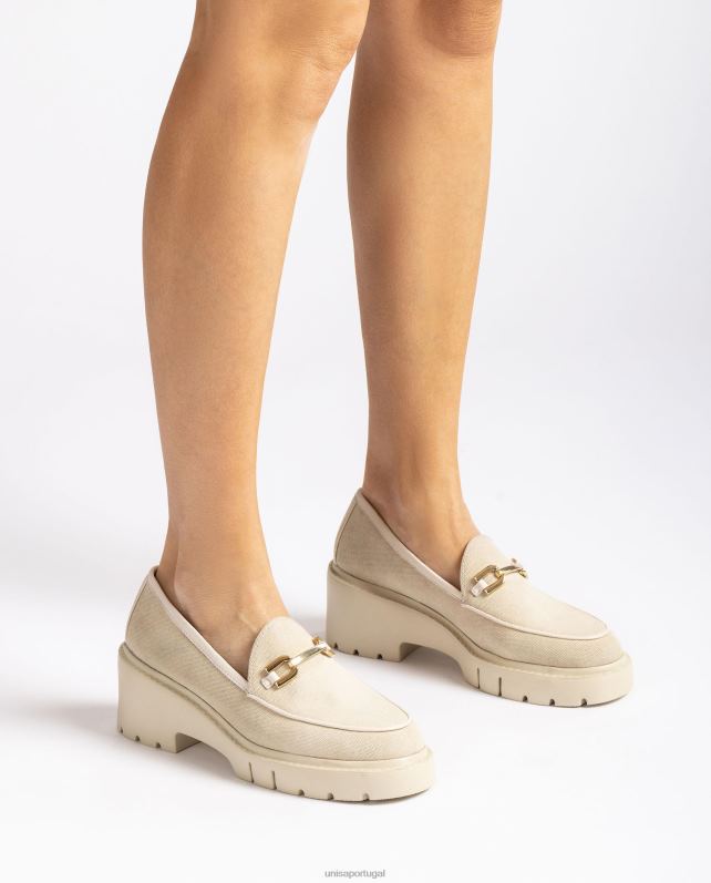 Unisa mocassim ecolino mulheres 6V2Z6613 branco