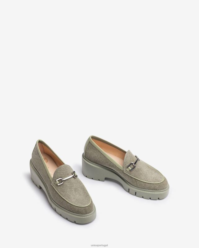 Unisa mocassim ecolino mulheres 6V2Z6614 verde
