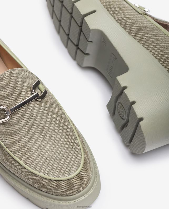 Unisa mocassim ecolino mulheres 6V2Z6614 verde