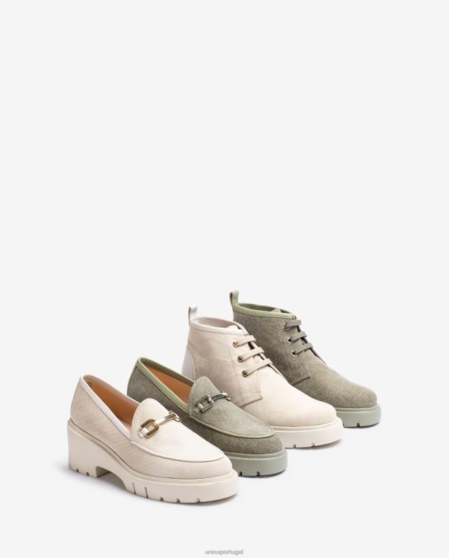 Unisa mocassim ecolino mulheres 6V2Z6614 verde