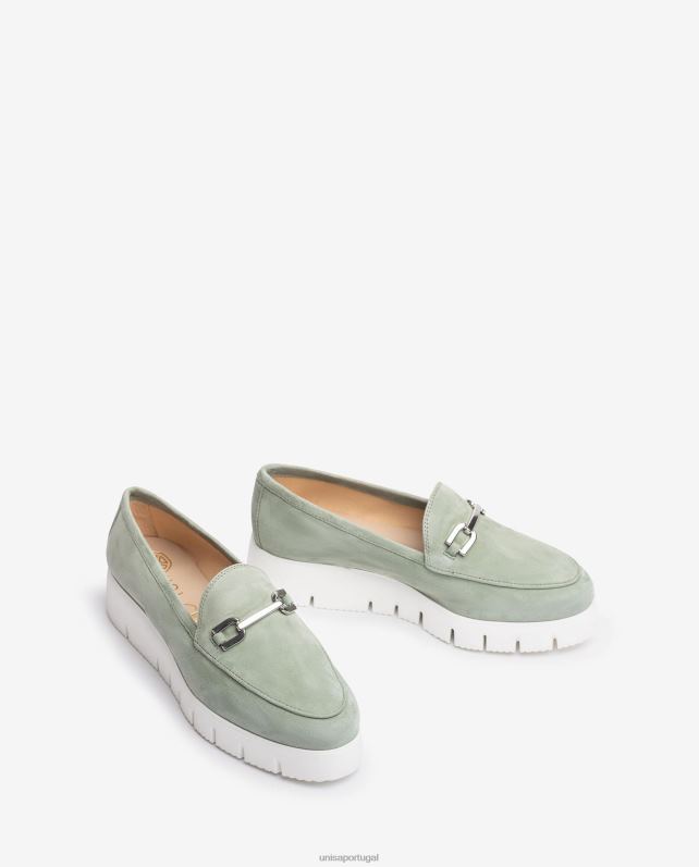 Unisa mocassim plataforma mulheres 6V2Z6600 verde