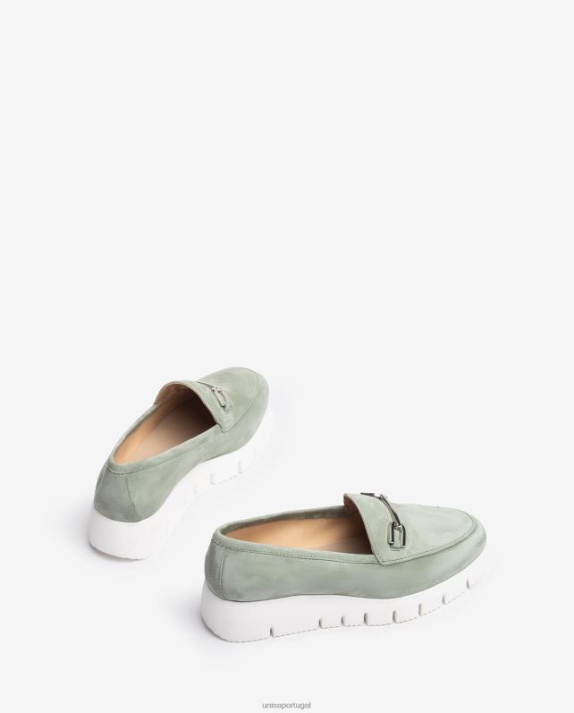 Unisa mocassim plataforma mulheres 6V2Z6600 verde
