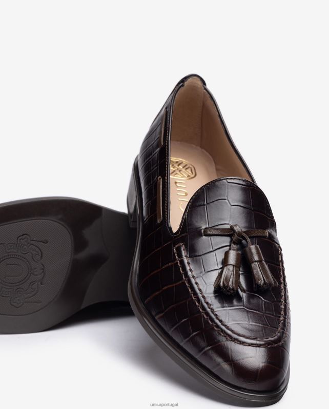 Unisa mocassins com borlas mulheres 6V2Z61273 marrom