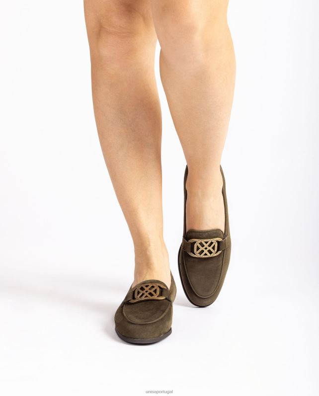Unisa mocassins com guarnição mulheres 6V2Z61283 verde