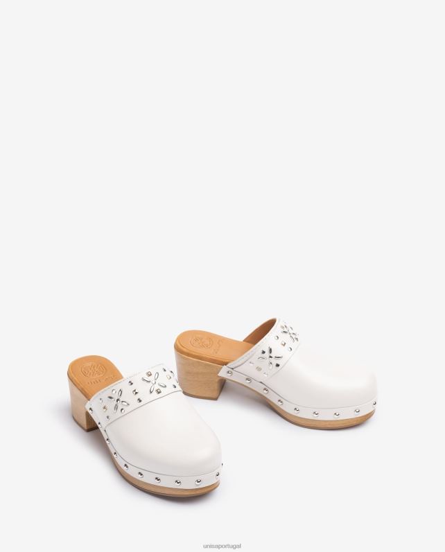 Unisa mula com tachas mulheres 6V2Z6822 branco