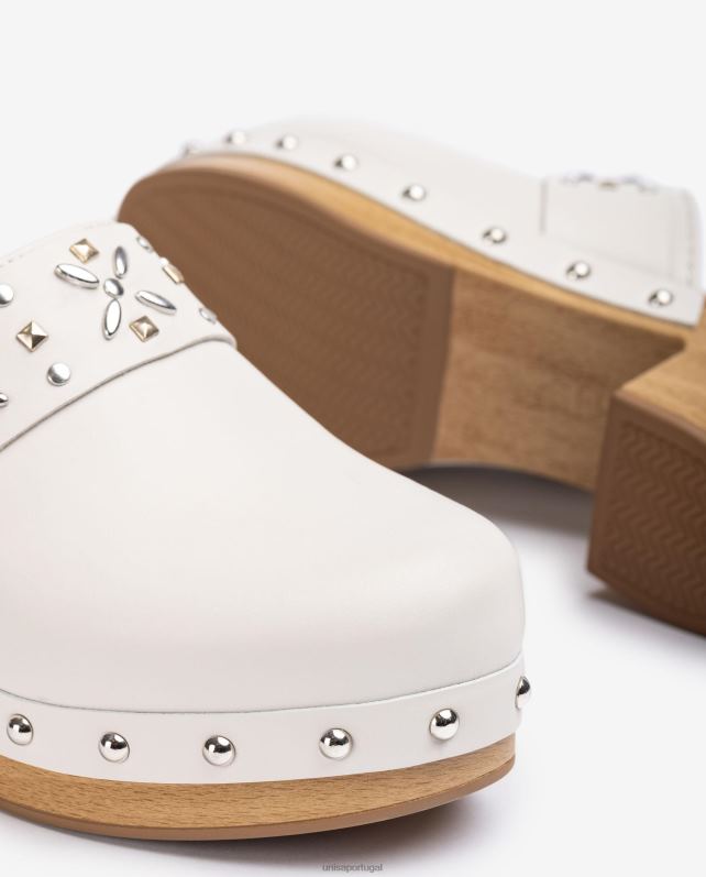 Unisa mula com tachas mulheres 6V2Z6822 branco