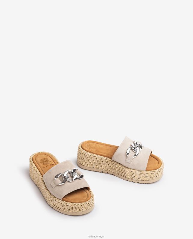 Unisa sandália com corrente na gáspea mulheres 6V2Z6802 gracioso