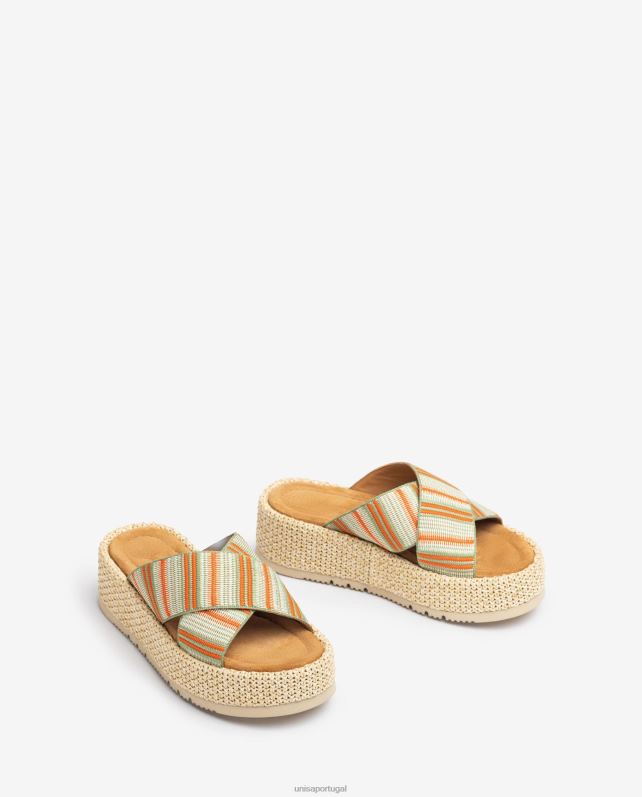 Unisa sandália de tiras mulheres 6V2Z6803 verde