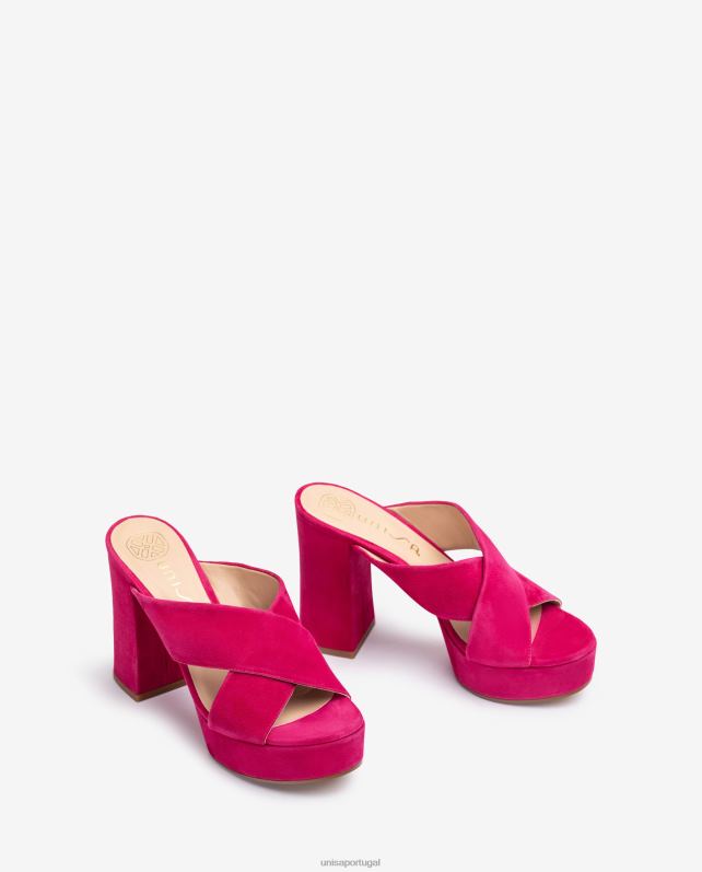 Unisa sandália tiras cruzadas largas mulheres 6V2Z6825 moda