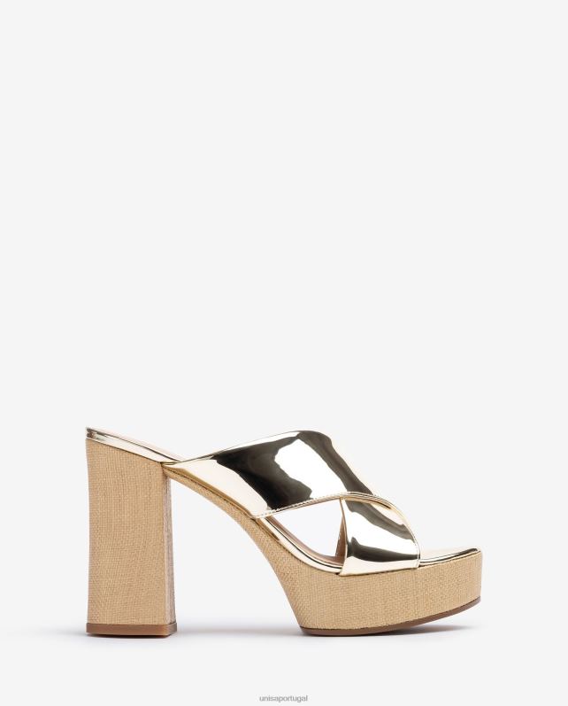 Unisa sandália tiras cruzadas largas mulheres 6V2Z6826 gracioso