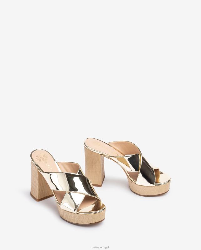 Unisa sandália tiras cruzadas largas mulheres 6V2Z6826 gracioso