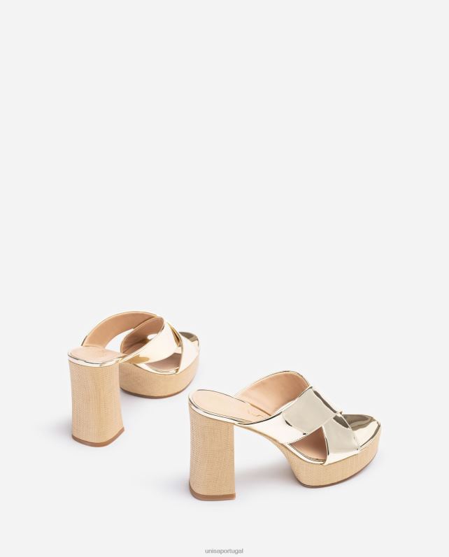 Unisa sandália tiras cruzadas largas mulheres 6V2Z6826 gracioso