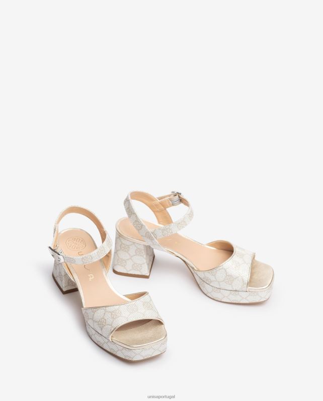 Unisa sandália com salto e plataforma mulheres 6V2Z6214 gracioso