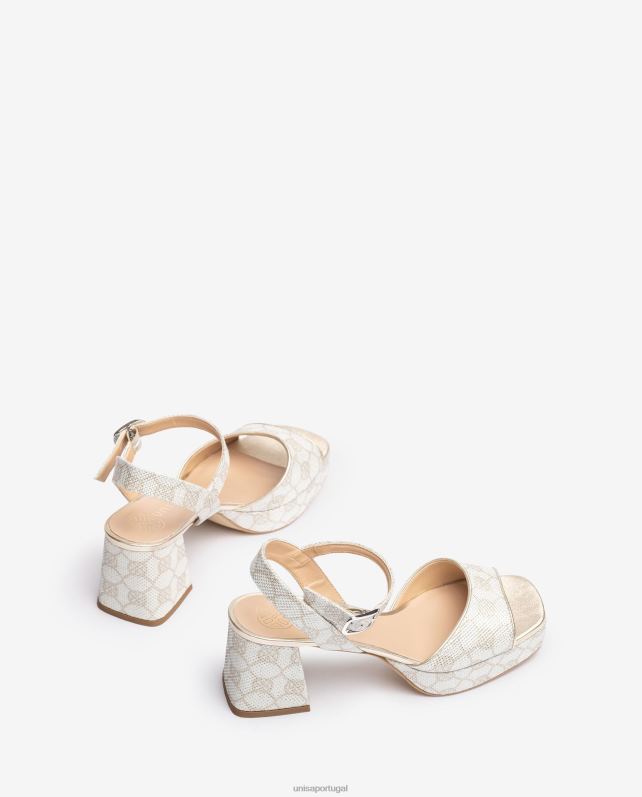Unisa sandália com salto e plataforma mulheres 6V2Z6214 gracioso