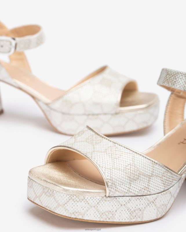 Unisa sandália com salto e plataforma mulheres 6V2Z6214 gracioso