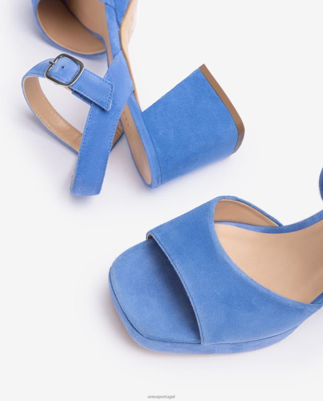 Unisa sandália com salto e plataforma mulheres 6V2Z668 azul