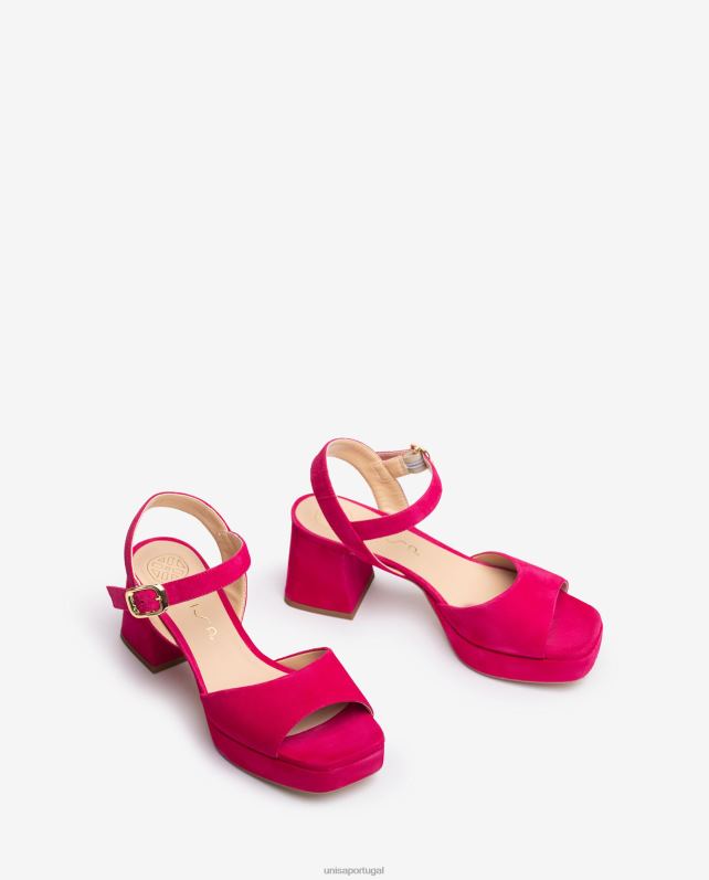 Unisa sandália com salto e plataforma mulheres 6V2Z68 rosa