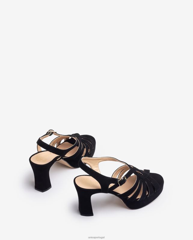 Unisa sandália de tiras de camurça mulheres 6V2Z6232 gracioso