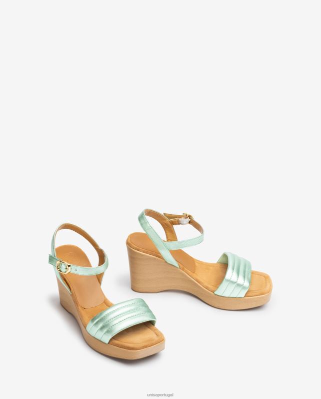 Unisa sandália bico quadrado mulheres 6V2Z6242 azul